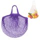 thumbnail image 1 of Uxcell 1-Pack Bolsa de Malla de Algodón, Bolsas de Compras Reutilizables y Lavables [Morado, Asa Corta], 1 of 1