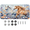 Multicolor 4, variant on ADECORIVY Highland Cow Flower Wood License Plate, Aluminum Decorative Novelty Vanity Tag with 4 Holes, Front Plate for Men Women Car Tag Accessories, 6 x 12 inch