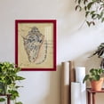thumbnail image 6 of Seashell Ephemera I - Framed Print w/glass - Cherry Red, 6 of 7