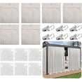 thumbnail image 1 of HUGFEGWE Lot de 6 Sacs de Poids pour Rideaux d'Extérieur, Sac de Sable pour Rideaux de Patio avec Sacs Scellés et Pinces, Sacs Lestés Réutilisables pour Draperies pour Maison, Pergola, Gazebo, Véranda avant (Gris) AZ824-0524, 1 of 7