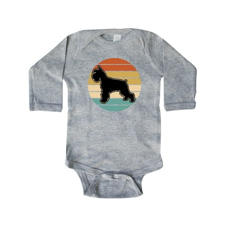 

Inktastic Schnauzer Dog Cute Sunset Gift Baby Boy or Baby Girl Long Sleeve Bodysuit