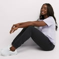 thumbnail image 4 of Hanes Womens EcoSmart Fleece Joggers, M, Ebony, 4 of 5