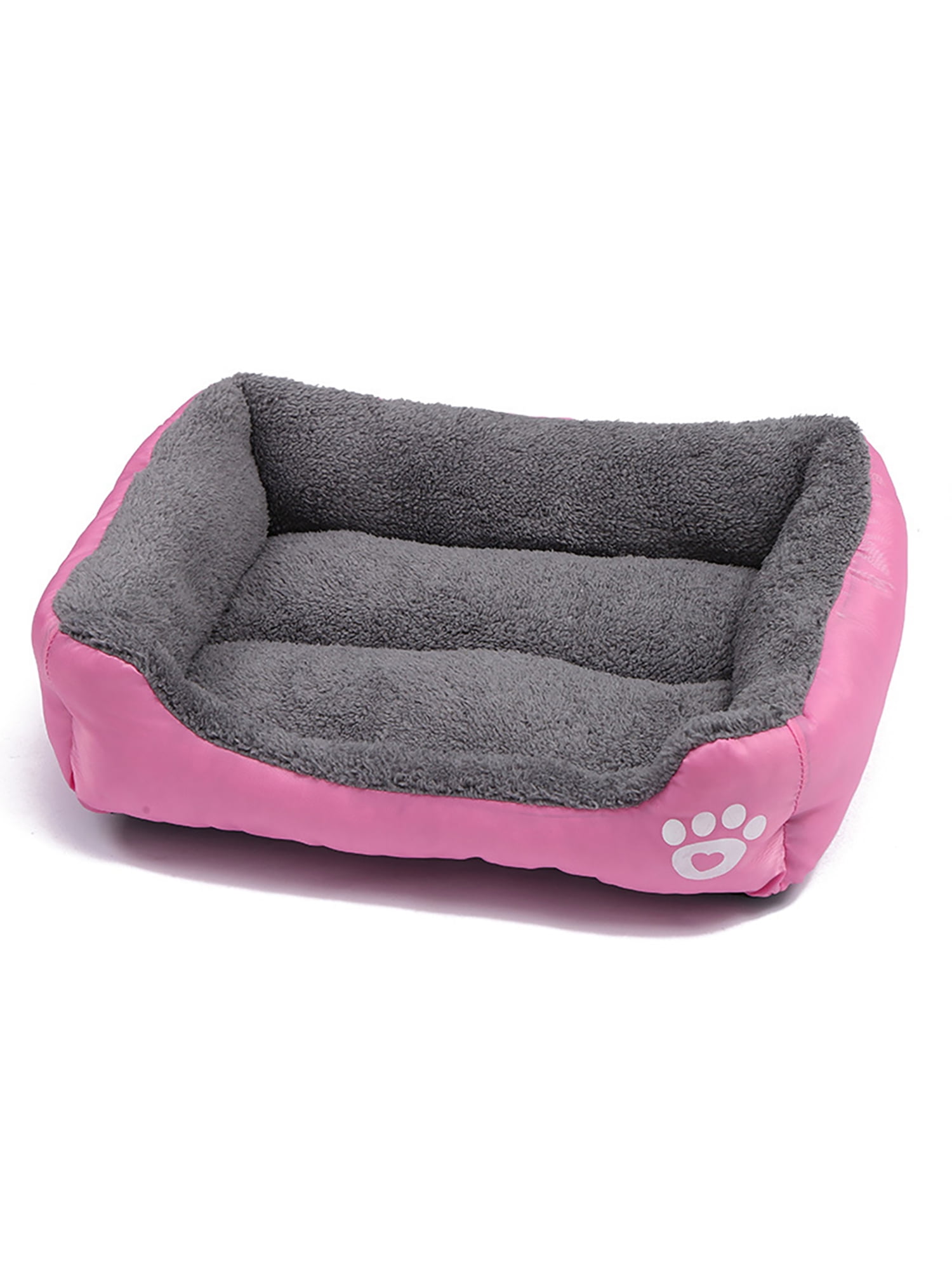 Mostdary Puppy Pet Bed Flannel Top Beds Mats Plush Foldable Pads