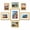 Gold, variant on FungYuan 7 Pack Gold Collage Picture Frame Set, Multi Size Gallery Wall Frames with 11x14, 8x10 and 5x7 Frames for Photos