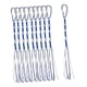 thumbnail image 2 of Juego de 10 tzitzits tradicionales judíos, adornos colgantes, decoración multifuncional para el hogar. Azul Blanco, 2 of 9