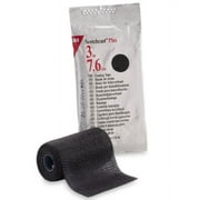 3M Scotchcast Plus Cast Tape - Fiberglass/Resin, 3 Inches x 12 Feet, Black, 10 Count