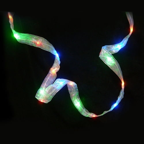 Christmas Lights 32 MultiColor LED Ribbon Light 9 feet Battery