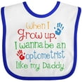 thumbnail image 3 of Inktastic Optometrist Like Daddy Boys or Girls Baby Bib, 3 of 4