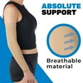 thumbnail image 5 of Extra Wide Compression Arm Sleeve for Women and Men 20-30mmHg - Beige, 5X-Large, 5 of 7