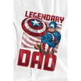 thumbnail image 4 of Captain America Mens Legendary Dad America T-Shirt, 4 of 4