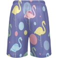 thumbnail image 3 of GZHJMY Flamingo Pajama Pants Short for Men, Lounge Pants Lightweight Men Pajama Bottoms with Drawstring Pockets, Christmas New Year Birthday Gifts, Large, 3 of 7