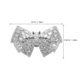 thumbnail image 2 of Masteelf 2pcs Bow Shoe Clips Rhinestone Shoe Clips Removable Heel Shoe Buckle Bag Clothing Hair Accessories For Women Girls Wedding Party Decoration, 2 of 8