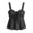 A1 Black, variant on Tank Tops For Women Polka Dot Spaghetti Strap Tie Up Flowy Crop Top Summer Sleeveless V Neck Casual Going Out Shirts Cute Ruched Peplum Tops Y2K Tie Backless Streetwear Babydoll Camisole Tank Black
