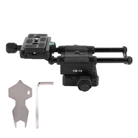 Kingjoy VM-10 - Riel deslizante para cámara macro DSLR, soporte adaptador para cabezal de enfoque
