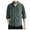Green, variant on WREESH Men's Casual Button Down Shirt Solid Linen Shirt New Stand-Up Collar Thin Seven-Point Short Sleeved Shirt Green