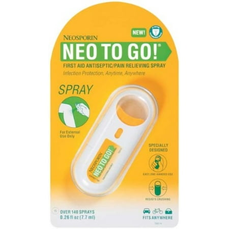 Neosporin Neo To Go! Spray 0.26 oz (Pack of 2)