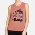 thumbnail image 2 of Nacho Average Mama Women's Muscle Tank 2X-Large Desert Pink, 2 of 5