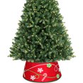 Holiday Time 22" Red Felt Applique Stand Band Tree Stand Cover
