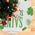 thumbnail image 5 of Coolnut St. Patrick's Day Shamrock Christmas Tree Skirt Tree Skirt for Holiday Party Home Christmas Day Ornaments48", 5 of 6