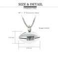 thumbnail image 2 of Urn Necklace for Ashes Cremation Jewelry America Football/Basketball Keepsake Urn Pendant Memorial Ash Urn Jewelry for Women Men with fill tool, 2 of 5