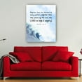 thumbnail image 3 of Bible Scripture Wall Art Psalm 93 4 Mightier Than The Waves of The Sea Poster Canvas Prints Paintings For Bedroom Unframed 12x18 in, 3 of 5