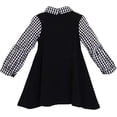 thumbnail image 2 of ContiKids Toddler Girls Plaid Pattern Long Sleeve Shirts Collared School Uniform 2Fer Dress, 2-7 Years, 2 of 3