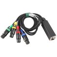 thumbnail image 2 of XLR 4-Channel 3-Pin Multi Network Stage and Studio Connection, XLR Male and Female Cable Stage Audio, 2 of 5