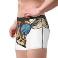 thumbnail image 2 of Wukai American Giraffe Style Print Men’s Underwear Breathable Boxer Brief for Men,&nbsp;Moisture Wicking & Breathable-Medium, 2 of 5