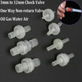 3mm to 12mm Plastic White Check Valve Way Nonreturn Valve Oil Gas