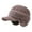 Khaki, variant on Winter Beanie with Brim Ear Flaps for Men Women Warm Lined Knit Hat Stocking Caps for for The Cold Weather Black