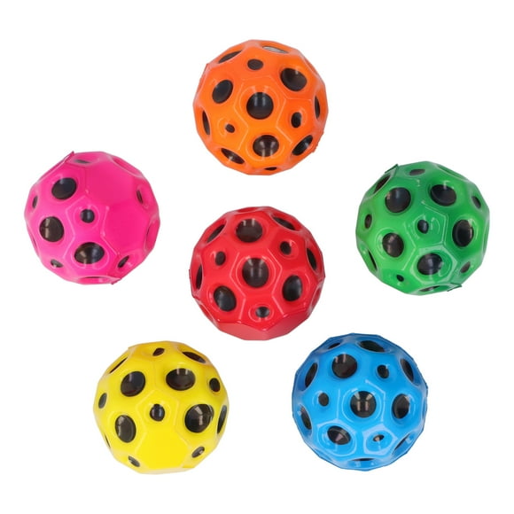 Jumping Balls, High Bounce Balls 6pcs Stress Relief Improve Coordination Easy Grip for Indoors