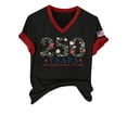 thumbnail image 3 of MEICHEN Usa 250th Anniversary Graphic Tee for Women Print V Neck T Shirt Casual Soft Short Sleeve Patriotic Top, 3 of 6