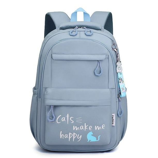 Mochila impermeable para adolescentes y estudiantes universitarios, bolso de hombro grande de viaje, portabilidad de gato, Animal encantador Fivean unisex