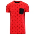 thumbnail image 4 of Mens Short Sleeve Crew Neck Printed T-Shirts With Chest Pocket, 4 of 7