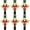 Style 4, variant on Jiibva 6Pcs Christmas Napkin Rings Nutcracker Napkin Rings Xmas Napkin Buckle Serviette Buckles Napkin Holders For Holiday Dinner Party