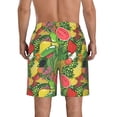 thumbnail image 3 of KLL Fruits Vegetables And Berries Men's Casual Summer Beach Shorts Hawaiian Shorts with Pockets-Medium, 3 of 5