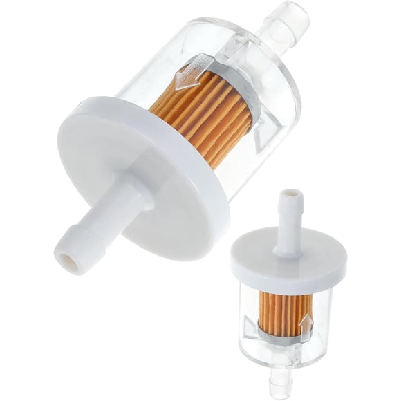 Woeilo Fuel Filter 49019-0027 (2/Pack) for Kawasaki 49019-7001 49019-7005 49019-0014 1/4" Inline Fuel Filter for Briggs & Stratton 691035 493629 5065 2hp 17.5hp 27hp 35hp Engines John Deere AM108356