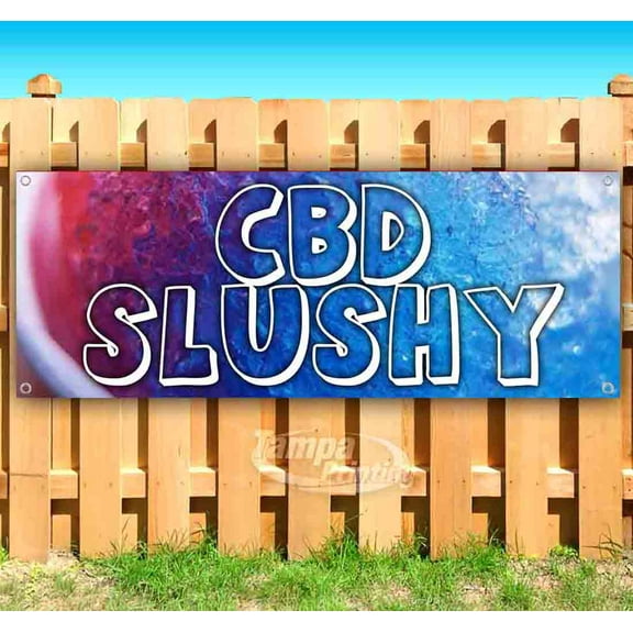 CBD Slushy 13 oz Vinyl Banner With Metal Grommets