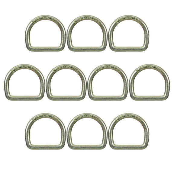 Fusion Climb Moc 3" Drop Forged Heavy Duty Carbon Steel D-Ring Gold for 2.5" Webbing 5-Pack