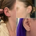 thumbnail image 2 of HLONK 20G Flat Back Earrings Stud Threadless Tragus Cartilage Lip Piercing Jewelry Hypoallergenic, 2 of 7