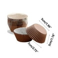 thumbnail image 3 of KeirineCC 100 Count Cupcake Liners Natural Muffin Liners Greaseproof No Smell Small Cupcake Wrappers Baking Cups,Baking Unbleached Muffin Cups,Neutral Cupcake Liners Fall Color Baking Cups,Coffee, 3 of 8