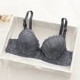 thumbnail image 2 of Women's Push up Comfortable Padded Lace Bra, Full Cup Underwire Bralettes, Lightly Lined Daily Brassiere, 2 of 3