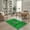 Green, Pattern 4, variant on ODIKA 6'x9' Washable Area Rug Doormat Door Stadium Championship Trophy Soccer Field Themed for Queen Size Bedroom, Under Bed, Master Suite, Easy Care, Non-Shedding