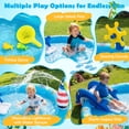 thumbnail image 6 of Costway Inflatable Play Center with Shark-shaped Slide, Lighthouse Sprinkle for Backyard, 6 of 11