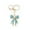 Blue, variant on Sparkly Gold Plated Color Rhinestone Bow Keychains For Women Charms For Key Purse