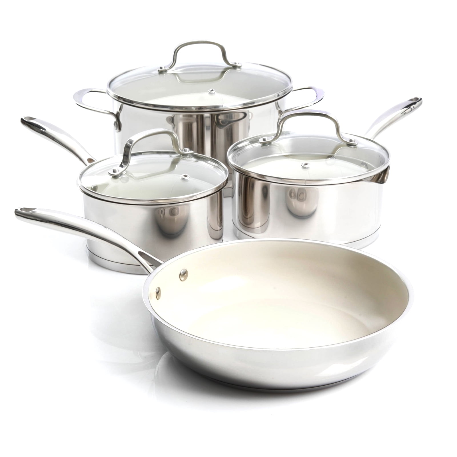 Gibson Gleaming 7 Piece Cookware Set