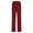 Wine, variant on Asxite Womens Pajama Pants Solid Elastic Waist Slit Hem Straight Leg Loose Breathable Bottoms