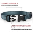 thumbnail image 2 of YSTINNG Reflective Dog Collar with Buckle Adjustable Safety Nylon Collars for Small Medium Large Dogs, Grey M YD72-116, 2 of 7