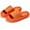 Orange, variant on Falimottype Pillow Slippers,Massage Pool Foam Bathroom Non-Slip Quick Drying Soft Thick Sole Indoor Home Slipper for Women Men,
