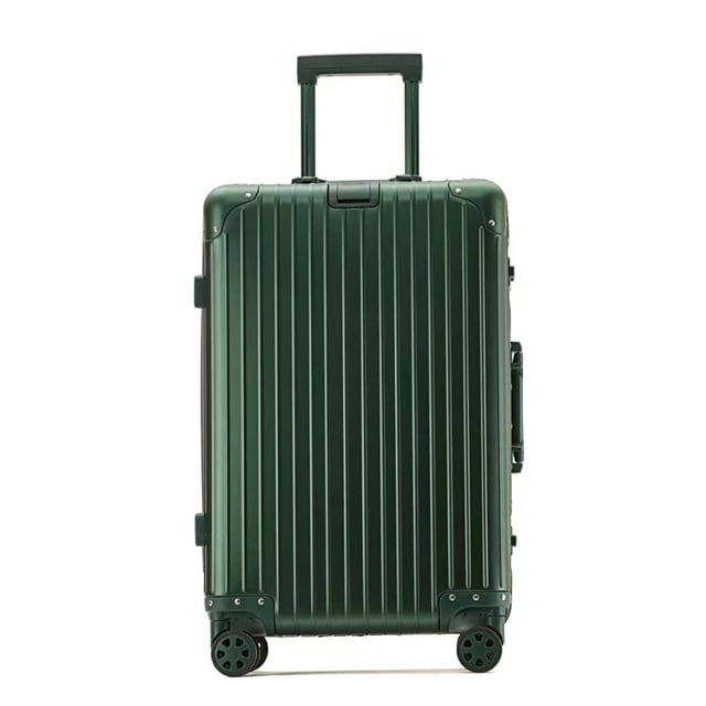 Aluma Aurea Lightweight 20-Inch Carry-On Hardshell Luggage with Wheels, TSA Lock, Expandable Suitcase, Airline Approved (Forest Green)
